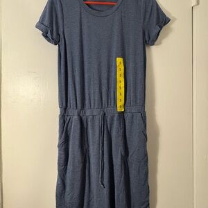 32 Degrees Cool T-Shirt Dress w/ Drawstring Waist – Size Small